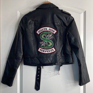 Black Faux Leather Riverdale Southside Serpents Jacket